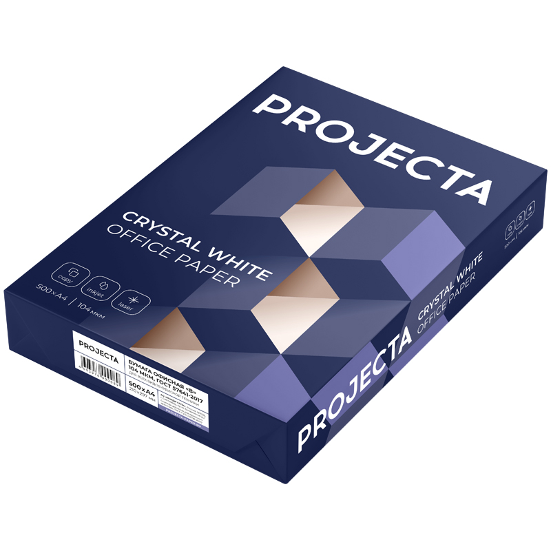 Бумага PROJECTA А4, Марка В, 500л. Бумага PROJECTA А4, Марка В, 500л.