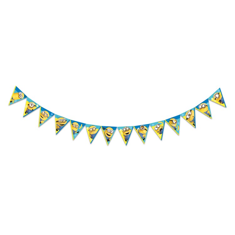 Minions 2. Гирлянда поздравительная "Персонажи" (флажки) (3D дизайн) Minions 2. Гирлянда поздравительная "Персонажи" (флажки) (3D дизайн)