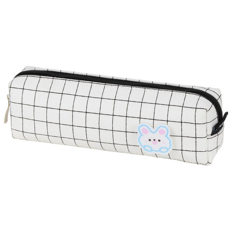 Пенал BRAUBERG, 1 отделение, полиэстер, Sweet bunny, белый, 19х4х6 см, 272304 Пенал BRAUBERG, 1 отделение, полиэстер, Sweet bunny, белый, 19х4х6 см, 272304