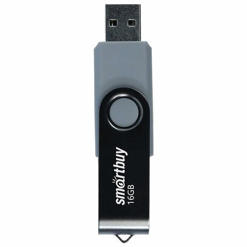 Флеш-диск 16 GB SMARTBUY Twist USB 2.0, черный, SB016GB2TWK Флеш-диск 16 GB SMARTBUY Twist USB 2.0, черный, SB016GB2TWK