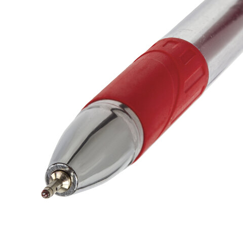 Ручка шариковая масляная с грипом BRAUBERG "Max-Oil", КРАСНАЯ, Ручка шариковая масляная с грипом BRAUBERG "Max-Oil", КРАСНАЯ,