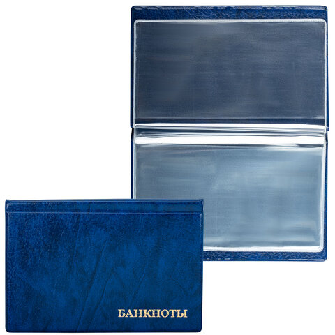 Альбом нумизмата для 24 бон (купюр), 125х185 мм, ПВХ, синий, STAFF, 238079 Альбом нумизмата для 24 бон (купюр), 125х185 мм, ПВХ, синий, STAFF, 238079