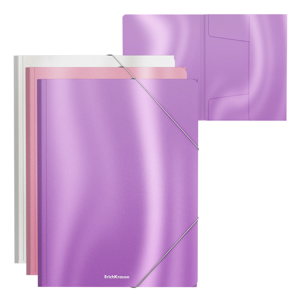 Папка на резинках пластиковая Erich Krause® Glossy Candy, A4, ассорти (в пакете Папка на резинках пластиковая Erich Krause® Glossy Candy, A4, ассорти (в пакете
