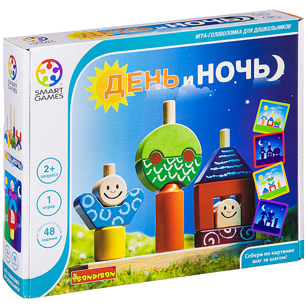 Логическая игра Bondibon, День и Ночь, арт. SG 013 RU. Логическая игра Bondibon, День и Ночь, арт. SG 013 RU.