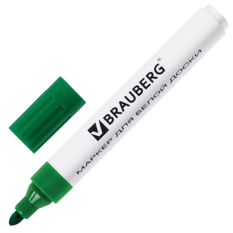 Маркеры для доски BRAUBERG, НАБОР 4 шт., АССОРТИ, классические, круглый Маркеры для доски BRAUBERG, НАБОР 4 шт., АССОРТИ, классические, круглый