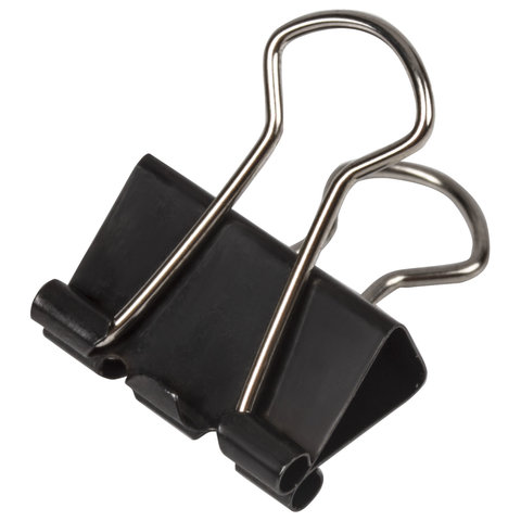 Зажимы для бумаг STAFF, КОМПЛЕКТ 12 шт., 19 мм, на 60 листов, черные, картонная Зажимы для бумаг STAFF, КОМПЛЕКТ 12 шт., 19 мм, на 60 листов, черные, картонная