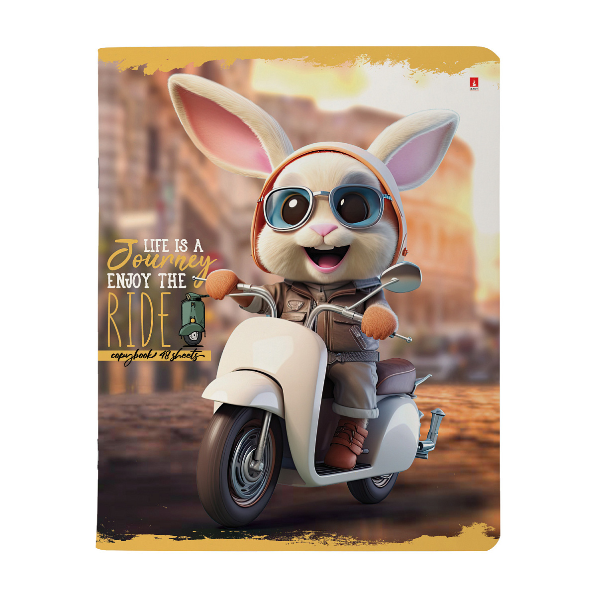 НАБОР ПОДАРОЧНЫЙ "ПУШИСТЫЙ БАЙКЕР. Путешествие" (ДВЕ ТЕТРАДИ И РУЧКА)