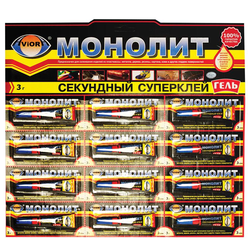 Клей Aviora "Монолит-гель", 3г 403-202 Клей Aviora "Монолит-гель", 3г 403-202