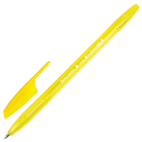 Ручка шариковая BRAUBERG "X-333" NEON, СИНЯЯ, корпус тонированный Ручка шариковая BRAUBERG "X-333" NEON, СИНЯЯ, корпус тонированный