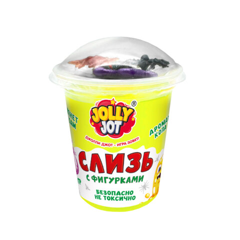 Слайм Слизь с фигурками, насекомые, 200 г, АССОРТИ 3 вида, JOLLY JOT (ДЖОЛЛИ