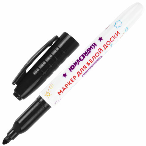 Маркеры стираемые для белой доски НАБОР 5 ЦВЕТОВ, ЮНЛАНДИЯ "COLORWAY",