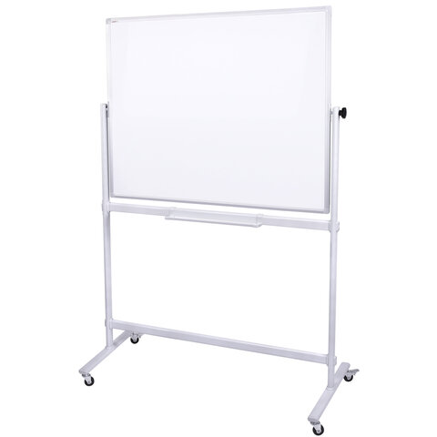 Доска для мела/магнитно-маркерная НА СТЕНДЕ 120х180 см, 2-сторонняя,