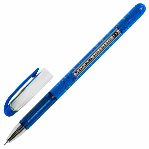 Ручка гелевая BRAUBERG "Profi-Gel PRO", СИНЯЯ, линия письма 0,4 мм, Ручка гелевая BRAUBERG "Profi-Gel PRO", СИНЯЯ, линия письма 0,4 мм,