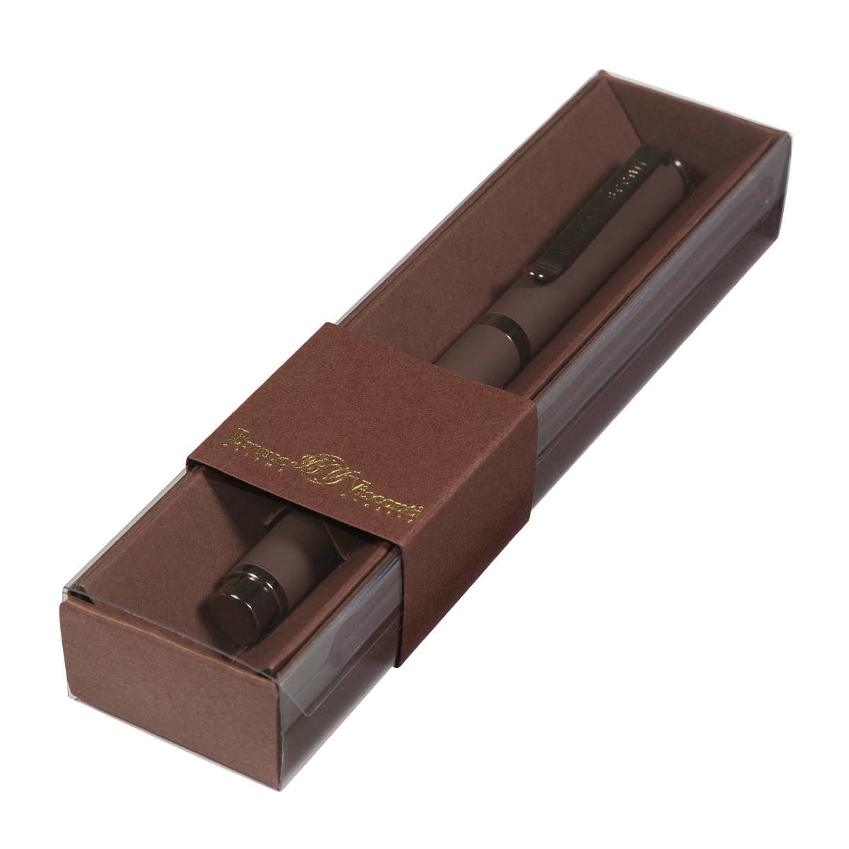 РУЧКА В ФУТЛЯРЕ "VENEZIA PRAGMATICO" 1.0 ММ, СИНЯЯ (коричневый корпус, РУЧКА В ФУТЛЯРЕ "VENEZIA PRAGMATICO" 1.0 ММ, СИНЯЯ (коричневый корпус,