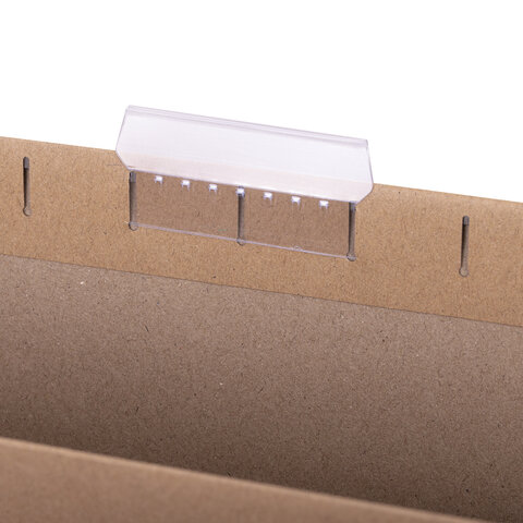 Подвесные папки А4 (350х240мм) до 80 л., КОМПЛЕКТ 10 шт., крафт-картон, STAFF,