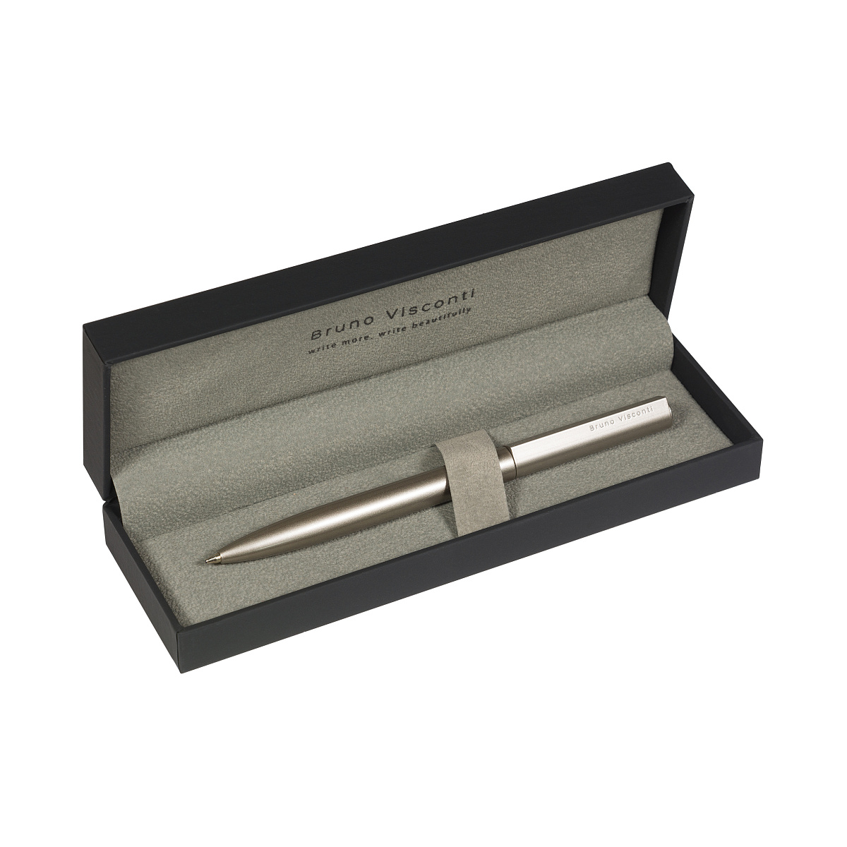 РУЧКА "TORINO" В SOFT TOUCH ФУТЛЯРЕ 1.0 MM, СИНЯЯ (корпус шампань, РУЧКА "TORINO" В SOFT TOUCH ФУТЛЯРЕ 1.0 MM, СИНЯЯ (корпус шампань,