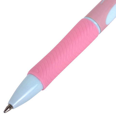 Ручка шариковая автоматическая BRAUBERG ULTRA-RT PASTEL, СИНЯЯ, 0,7 мм, линия Ручка шариковая автоматическая BRAUBERG ULTRA-RT PASTEL, СИНЯЯ, 0,7 мм, линия