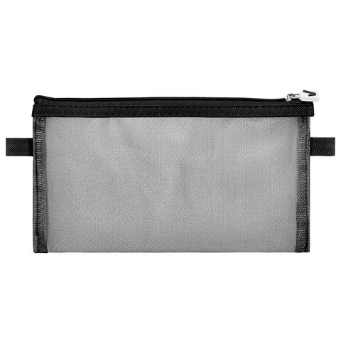 Пенал-конверт BRAUBERG, сетка, 22x10 см, черный, 272237 Пенал-конверт BRAUBERG, сетка, 22x10 см, черный, 272237