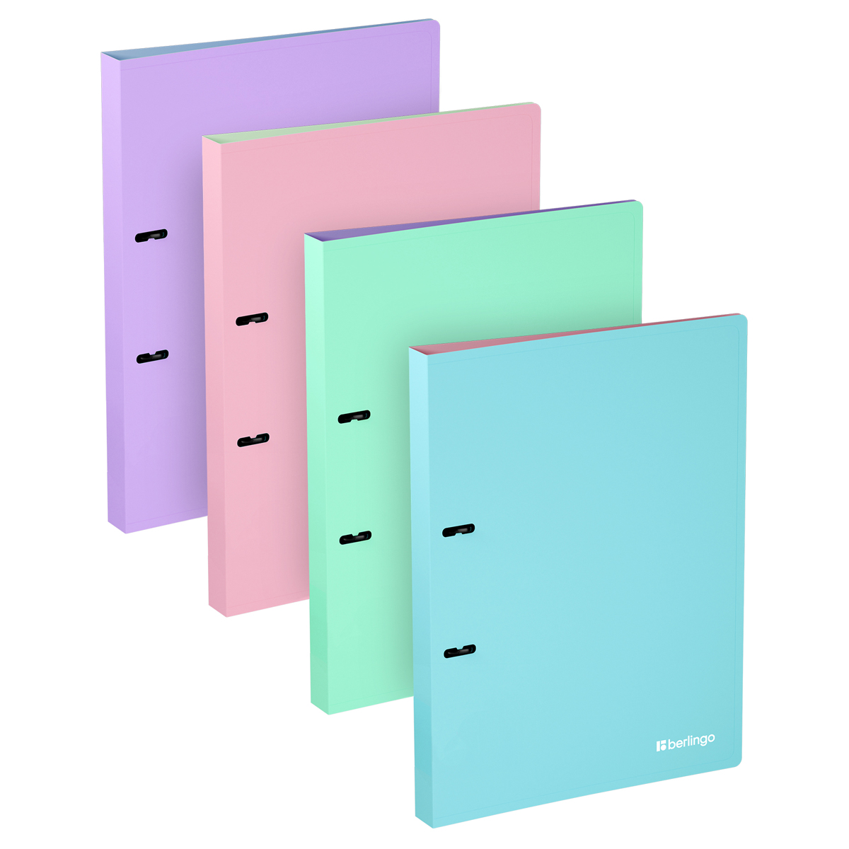 Папка на 2 кольцах Berlingo "Haze" А4, 24мм, 600мкм, D-кольца, с Папка на 2 кольцах Berlingo "Haze" А4, 24мм, 600мкм, D-кольца, с