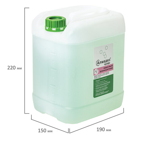 Мыло жидкое дезинфицирующее 5 л АЛМАДЕЗ-ПРОФИ, с пролонгированным антимикробным Мыло жидкое дезинфицирующее 5 л АЛМАДЕЗ-ПРОФИ, с пролонгированным антимикробным