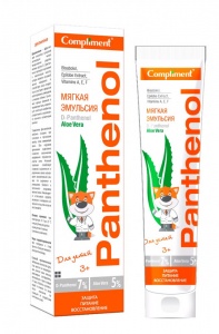 Compliment Panthenol ALOE VERA Мягкая эмульсия для детей, 75мл/15шт, арт.641566 Compliment Panthenol ALOE VERA Мягкая эмульсия для детей, 75мл/15шт, арт.641566