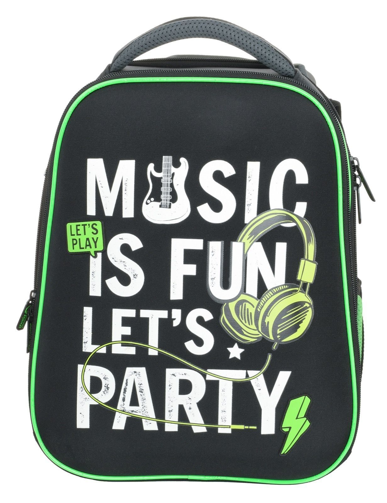 Рюкзак Schoolformat ERGONOMIC 3А4 MUSIC 17 л черн. 38х28х16 см жестк. каркас 3 Рюкзак Schoolformat ERGONOMIC 3А4 MUSIC 17 л черн. 38х28х16 см жестк. каркас 3