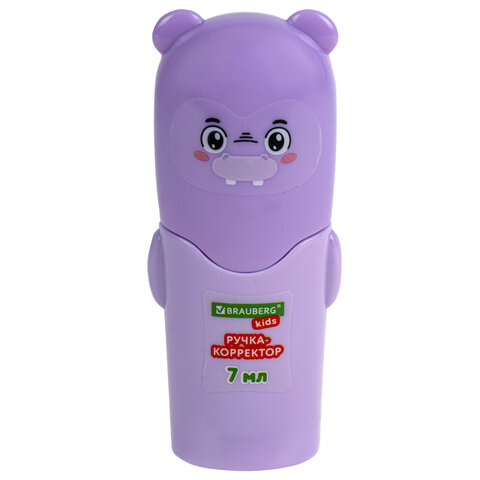 Ручка-корректор BRAUBERG KIDS "ЗВЕРЯТА", 7 мл, металлический