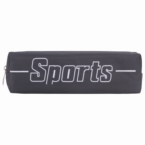 Пенал BRAUBERG, 1 отделение, полиэстер, "Sport", серый, 19х4х6 см, Пенал BRAUBERG, 1 отделение, полиэстер, "Sport", серый, 19х4х6 см,