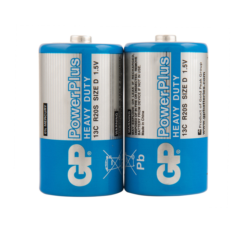 Батарейка GP PowerPlus D (R20) 13G солевая, OS2. GP 13CEBRA-2S2 Батарейка GP PowerPlus D (R20) 13G солевая, OS2. GP 13CEBRA-2S2