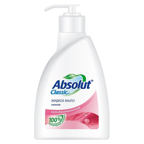 Жидкое мыло Absolut Classic, нежное, 250 мл Жидкое мыло Absolut Classic, нежное, 250 мл