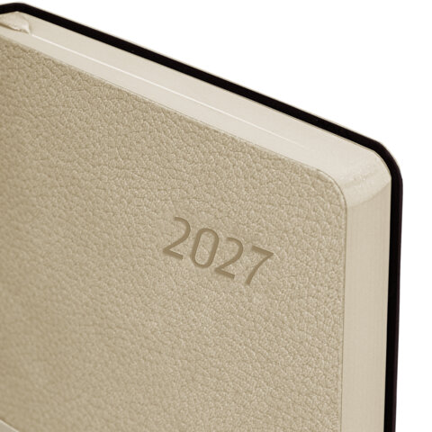 Ежедневник датированный 2027, А5, 138x213 мм, BRAUBERG "Stylish", под