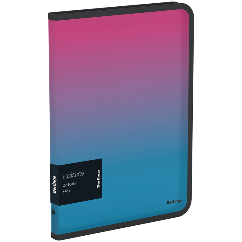 Папка на молнии Berlingo "Radiance" А5+, 600мкм, розовый/голубой Папка на молнии Berlingo "Radiance" А5+, 600мкм, розовый/голубой