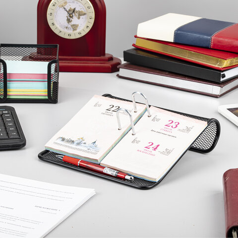 Подставка для календаря большая BRAUBERG "Germanium", металлическая, Подставка для календаря большая BRAUBERG "Germanium", металлическая,