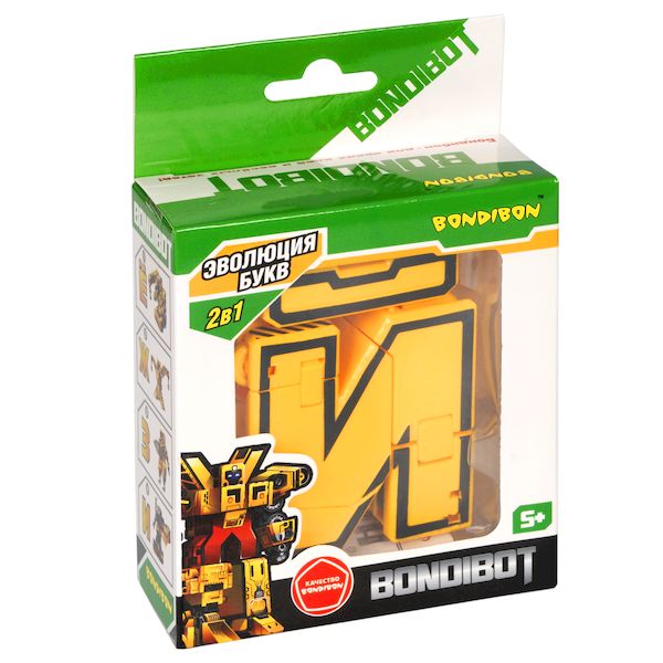 Трансформер 2в1 BONDIBOT Bondibon, буква "Й", арт. M1466-2 Трансформер 2в1 BONDIBOT Bondibon, буква "Й", арт. M1466-2