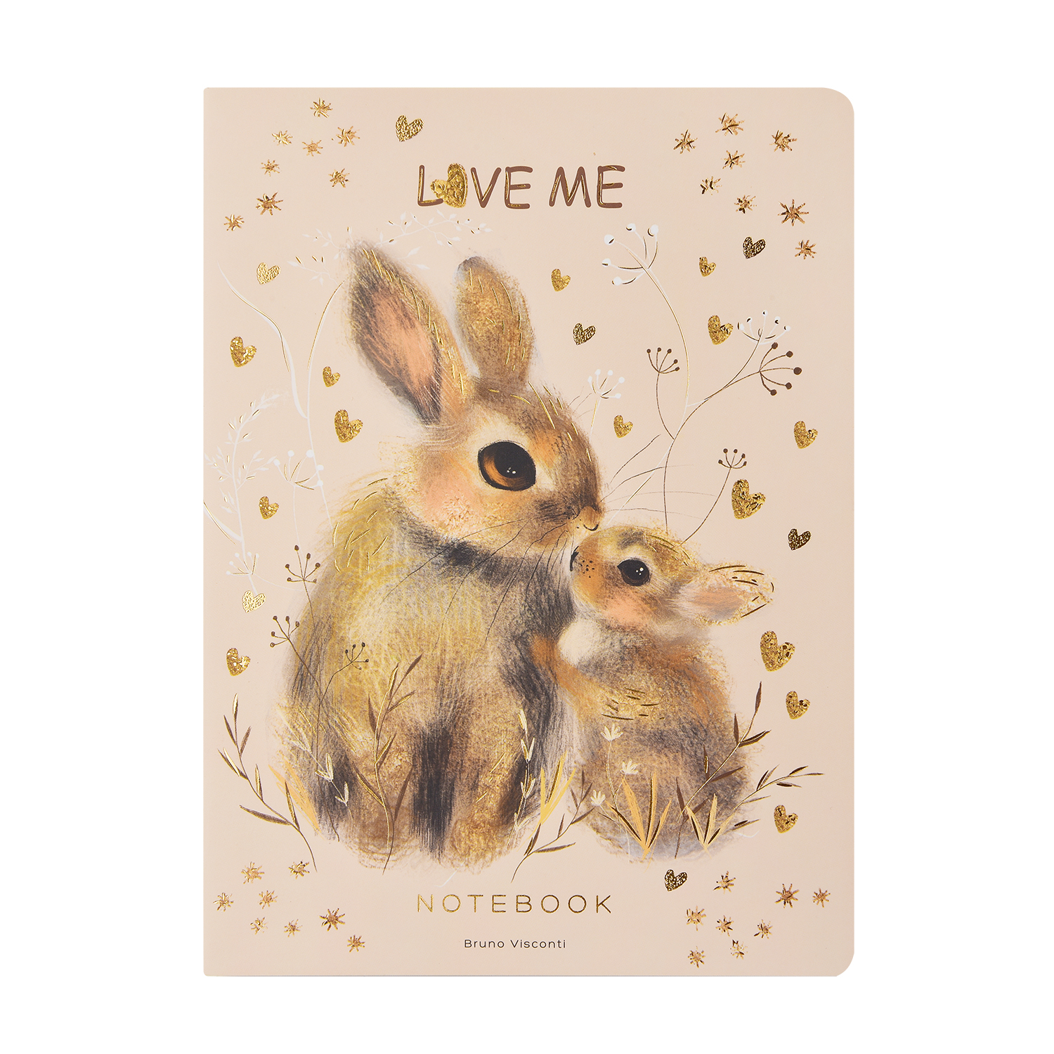 ТЕТРАДЬ А5, Bruno Visconti "Love me.Зайки" 40л. клетка ТЕТРАДЬ А5, Bruno Visconti "Love me.Зайки" 40л. клетка