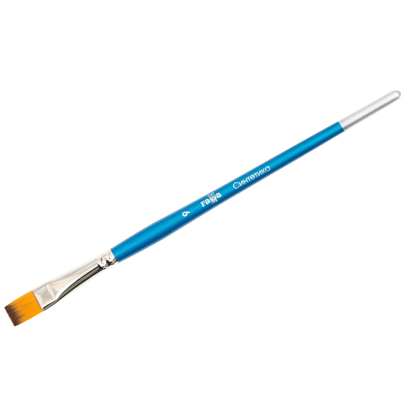Кисть синтетика Гамма, плоская №09 Кисть синтетика Гамма, плоская №09
