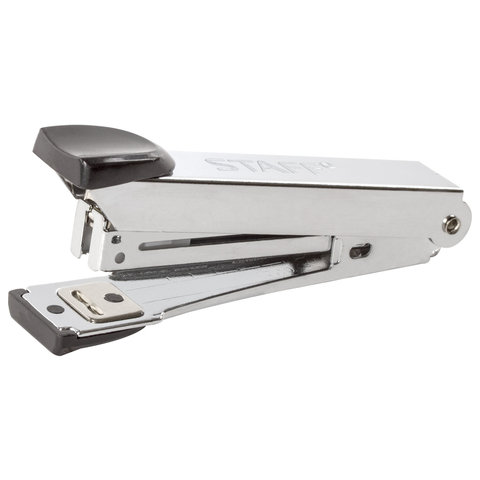 Степлер №10 металлический STAFF, до 12 листов, с антистеплером, черный, 226844 Степлер №10 металлический STAFF, до 12 листов, с антистеплером, черный, 226844