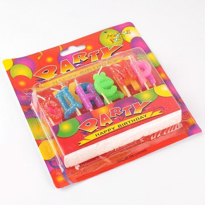 Свечи для торта "С днём рождения" Свечи для торта "С днём рождения"