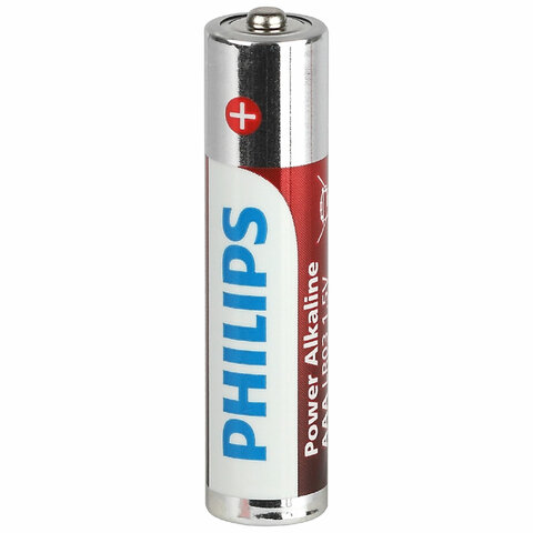 Батарейки алкалиновые "мизинчиковые" КОМПЛЕКТ 4 шт., PHILIPS Power Батарейки алкалиновые "мизинчиковые" КОМПЛЕКТ 4 шт., PHILIPS Power