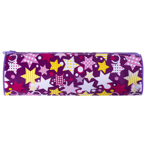 Пенал-тубус ПИФАГОР, мягкий, "STARS", 20х7 см, 229267 Пенал-тубус ПИФАГОР, мягкий, "STARS", 20х7 см, 229267