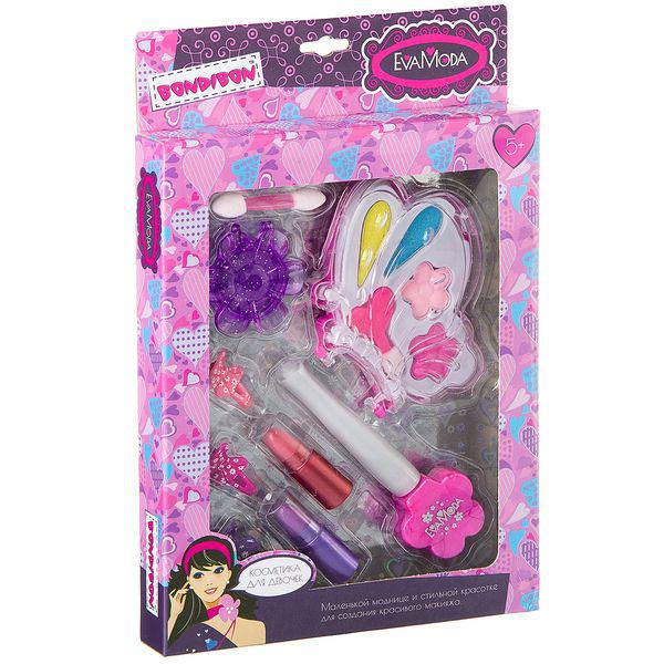 Набор детской декор. косметики Bondibon Eva Moda, BOX 24*15*5*2,5 см; бабочка с Набор детской декор. косметики Bondibon Eva Moda, BOX 24*15*5*2,5 см; бабочка с