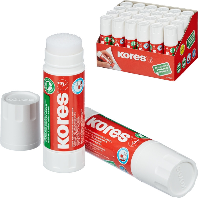 Клей-карандаш 15г KORES '12153 штр. 9023800121530 Клей-карандаш 15г KORES '12153 штр. 9023800121530