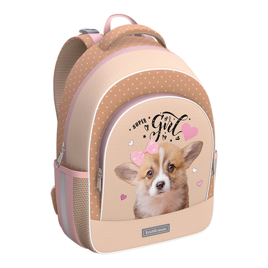 Ученический рюкзак с грудной перемычкой Erich Krause ErgoLine® 15L Corgi Puppy Ученический рюкзак с грудной перемычкой Erich Krause ErgoLine® 15L Corgi Puppy