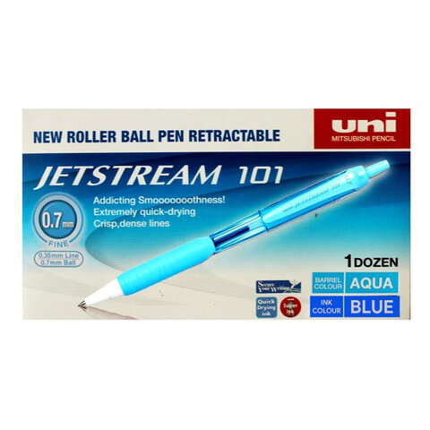 Ручка шариковая масляная автоматическая с грипом UNI "JetStream",