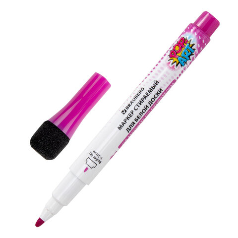 Маркеры на магните со стирателем для белой доски и планера, 12 цветов, BRAUBERG Маркеры на магните со стирателем для белой доски и планера, 12 цветов, BRAUBERG