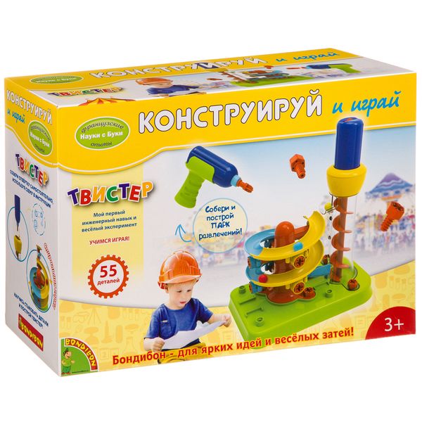 Французские опыты Науки с Буки BONDIBON, Твистер. Конструируй и играй, арт.JS022 Французские опыты Науки с Буки BONDIBON, Твистер. Конструируй и играй, арт.JS022