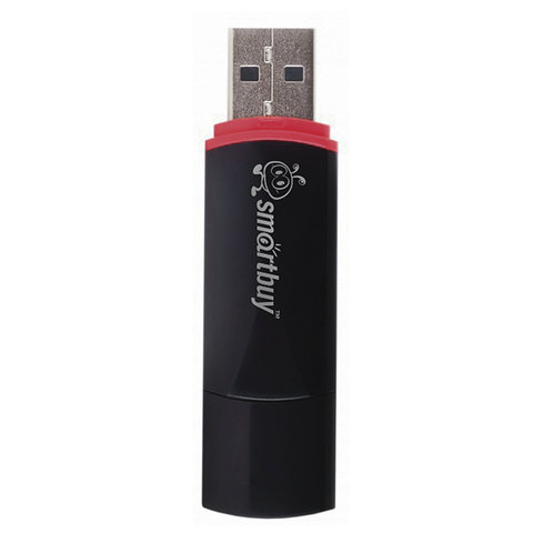 Флэш-диск 16 GB, SMARTBUY Crown, USB 2.0, черный, SB16GBCRW-K Флэш-диск 16 GB, SMARTBUY Crown, USB 2.0, черный, SB16GBCRW-K