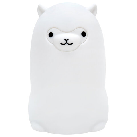 Ночник силиконовый LED "Альпака" 85x103x130 мм, белый свет/RGB, Ночник силиконовый LED "Альпака" 85x103x130 мм, белый свет/RGB,