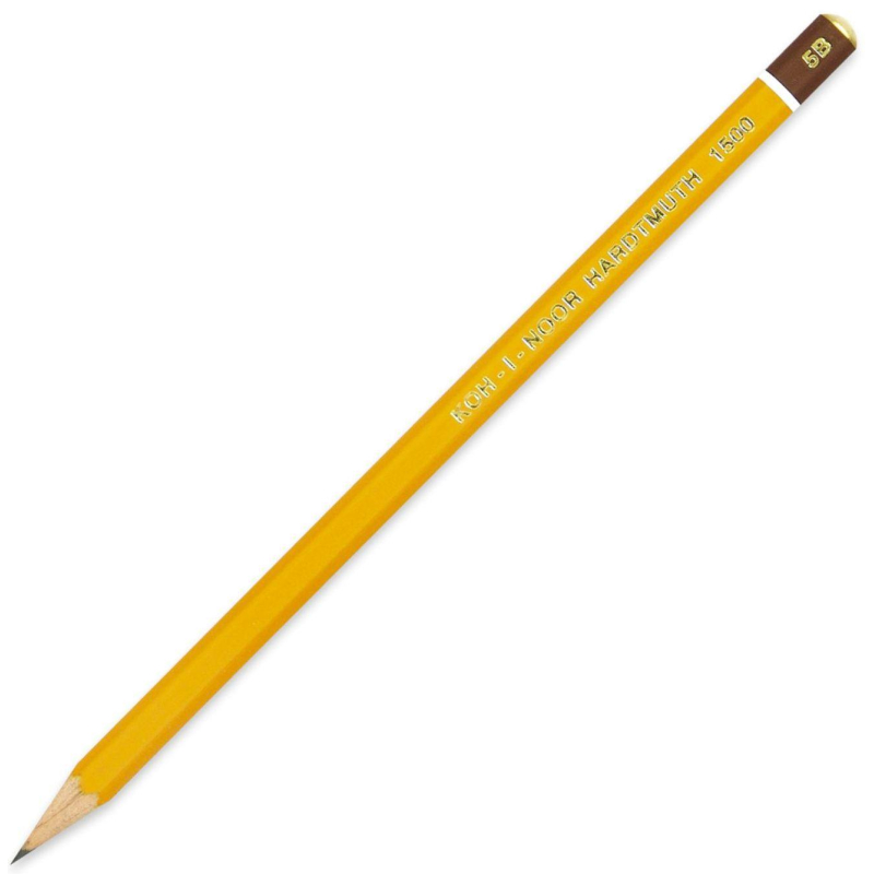 Карандаш Koh-I-Noor 1500, 5B, без ластика, заточенный Карандаш Koh-I-Noor 1500, 5B, без ластика, заточенный
