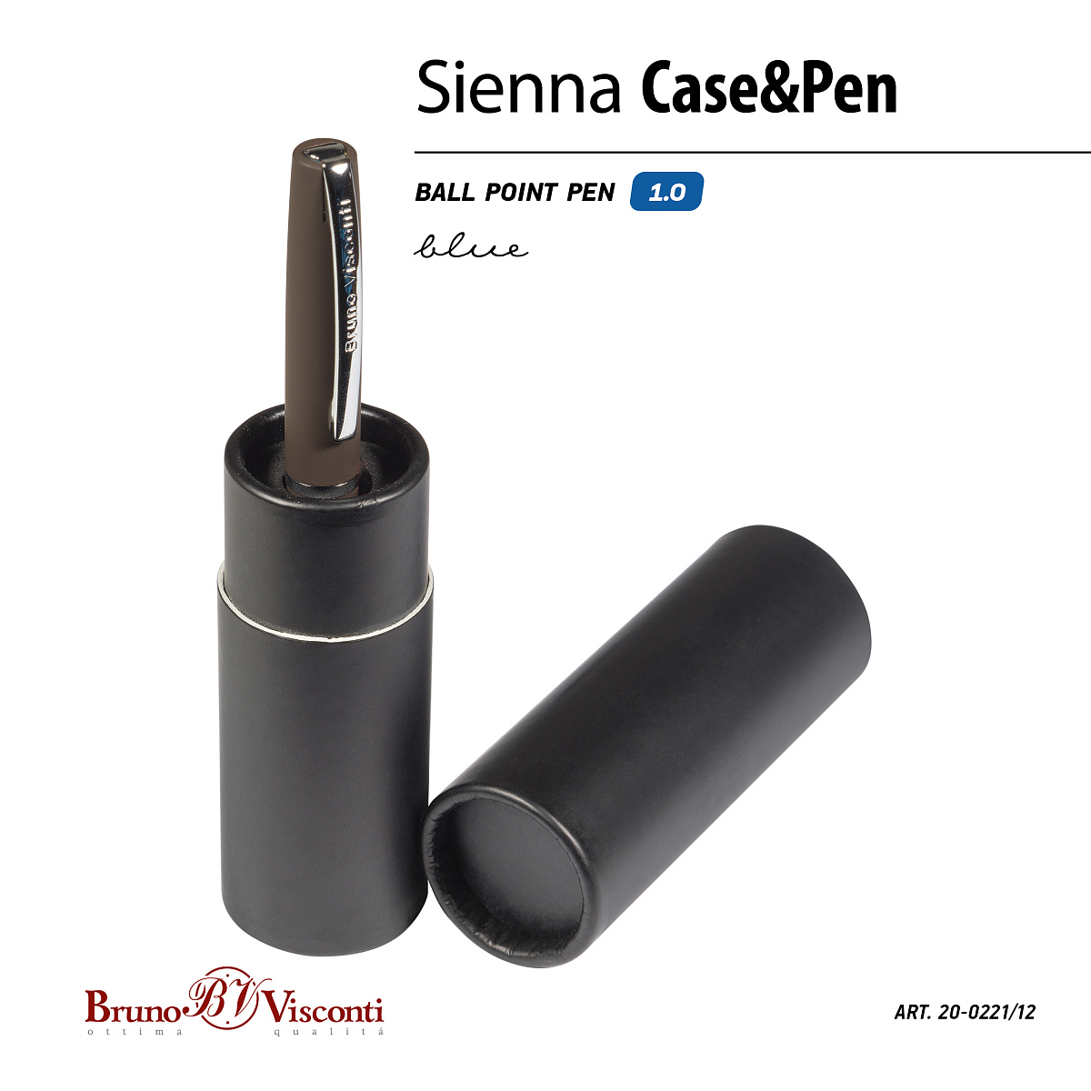 РУЧКА "SIENNA" ШАРИКОВАЯ В КАРТОННОМ ТУБУСЕ, 1.0 ММ, СИНЯЯ (корпус РУЧКА "SIENNA" ШАРИКОВАЯ В КАРТОННОМ ТУБУСЕ, 1.0 ММ, СИНЯЯ (корпус